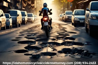 image of Idaho Motorcycle Accident Attorney Road Hazards Accidents